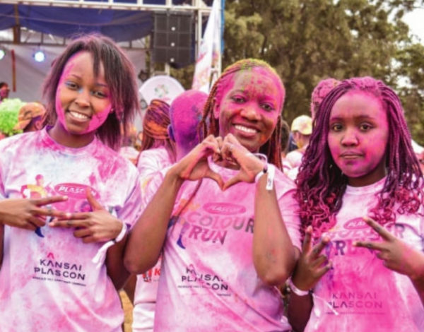 Different colors one people Kenya color run 2018 edition